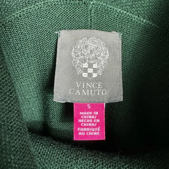Vince Camuto Hunter green cowl neck Sweater Dress Size Small - Picture 7 of 12